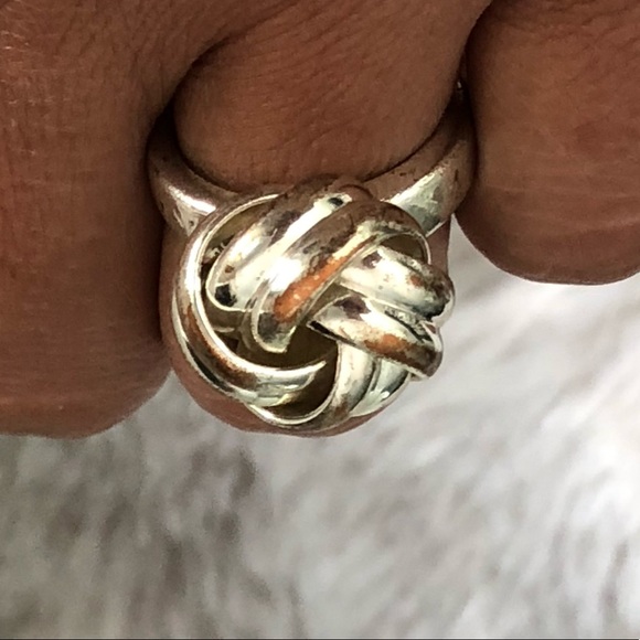 🔴 Vintage BOHO Chunky Lovers Knot Ring - Picture 6 of 11